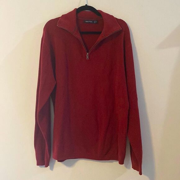 Nautica Other - Nautica, Red Pull-Over, Size XL, 100% Cotton, EUC